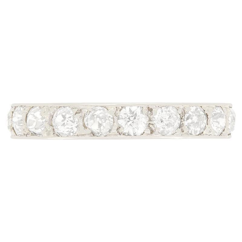 Bague d'éternité Art déco avec diamants de 2,00 carats, c. 1920