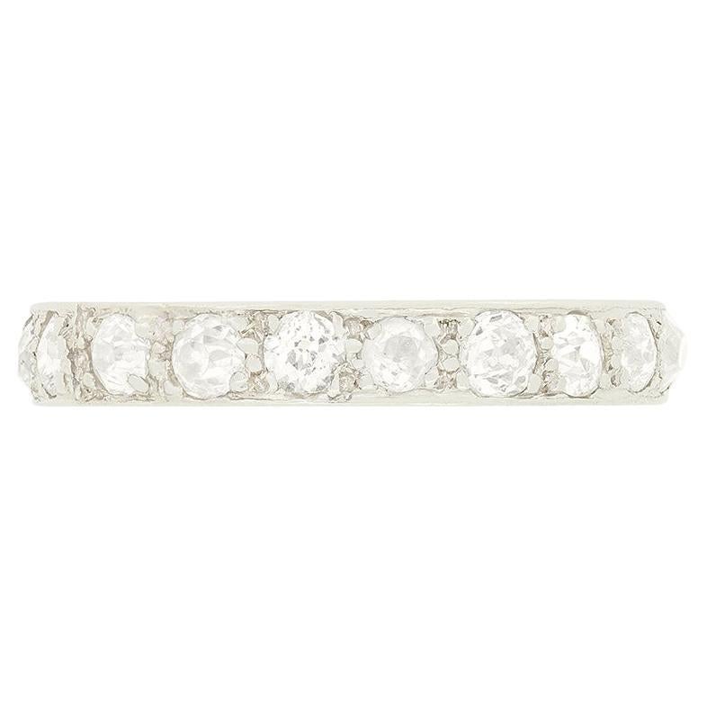 Art Deco 2.00ct Diamond Full Eternity Ring, c.1920s For Sale