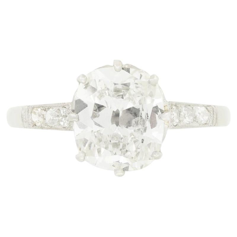 Art Deco 2.00ct Diamond Solitaire Ring, c.1920s