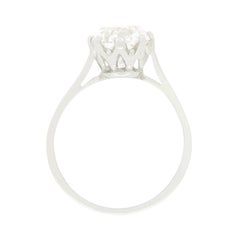 Art Deco 2.05ct Diamond Solitaire Ring, c.1920s