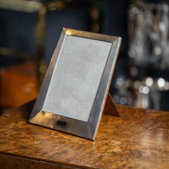 Marco de fotos Art Decó de plata maciza inglesa del siglo XX, Birmingham c.1930