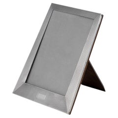 Art Deco 20th Century English Solid Silver Photo Frame, Birmingham c.1930