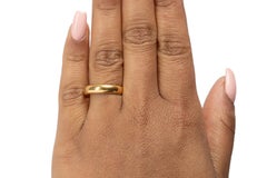Art Deco 21 Karat Yellow Gold Wedding Band