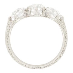 Art Deco 2.10 Ct Diamond Three Stone Ring, C.1920s