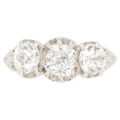 Art Deco 2.10 Ct Diamond Three Stone Ring, C.1920s