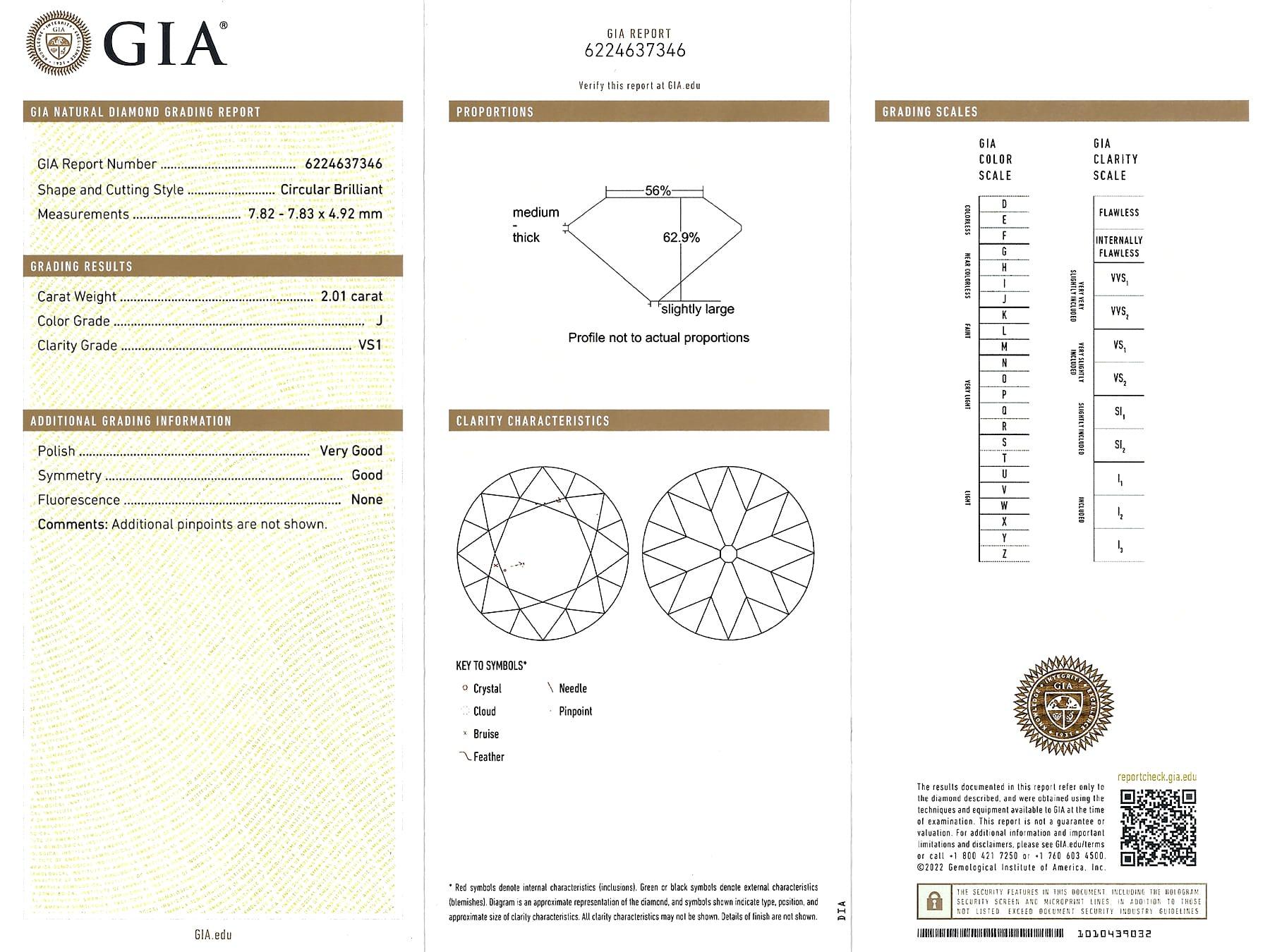 Art Deco Solitär-Ring, GIA-zertifizierter 2,19 Karat Diamant und Weißgold im Angebot 4