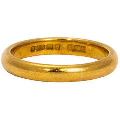 Art Deco 22 Carat Gold Band