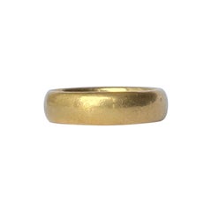 Fede nuziale Art Deco in oro 22 carati