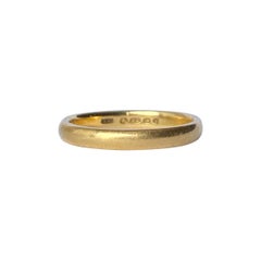 Art Deco 22 Carat Gold Wedding Band