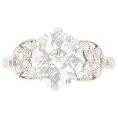 Art Deco 2.20ct Diamond Solitaire Ring, c.1920s