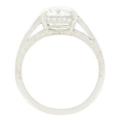 Art Deco 2,20ct Diamant Solitär Ring, ca. 1930er Jahre