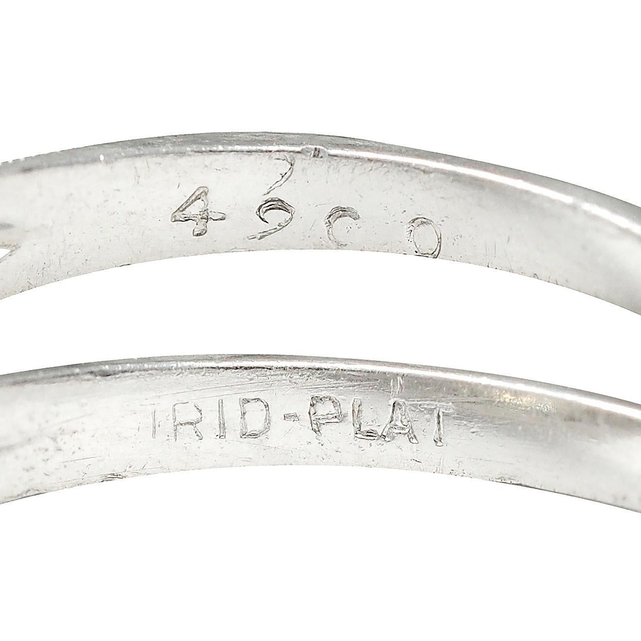 Art Deco 2.25 Karat Diamant im alteuropäischen Schliff Platin Vintage Verlobungsring GIA im Angebot 4