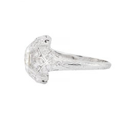 Art Deco 2.25ctw Diamond Engagement Ring in Platinum