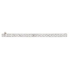 Art Deco 2.3ct Diamond Bar Brooch, c.1920s Art Deco 2.3ct Diamond Bar Brooch, c.1920s