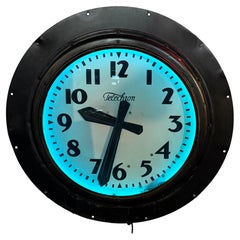Art Deco 24" Neon Clock by Telechron ..Classic Design 1930's / 40's