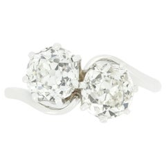 Bague Art déco Toi et Moi à deux pierres en diamants de 2,40 carats, c. 1920