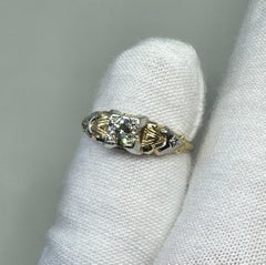 Art Deco .25 Carat Diamond Wedding Engagement Ring 18K and 14K White Yellow Gold