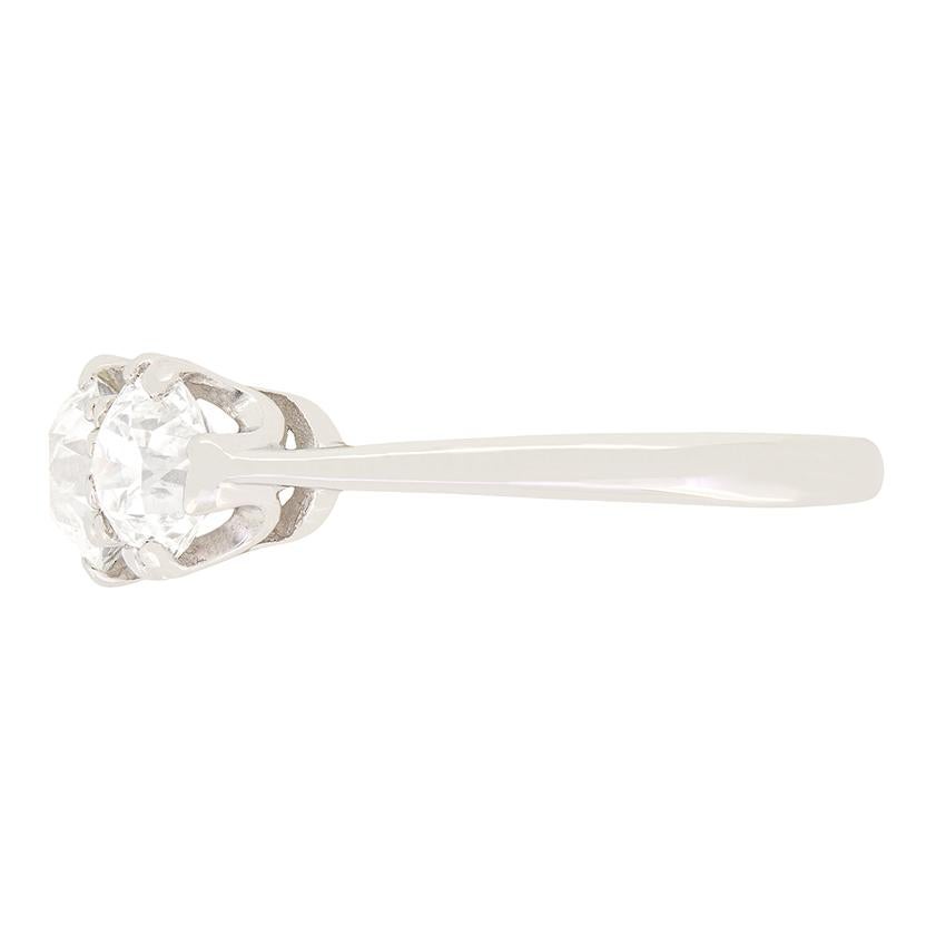 Art Deco Trilogy-Ring mit 2,50 Karat Diamanten, ca. 1920er Jahre (Art déco)