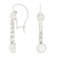Art Deco 2.54ct Diamond Drop Earrings, c.1920s