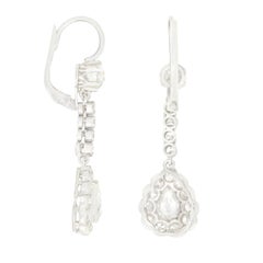 Art Deco 2.64ct Diamond Drop Earrings, c.1920s