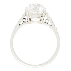 Art Deco 2.66ct Diamond Solitaire, c.1920s