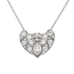 Art Deco 2.75 carat diamond platinum necklace
