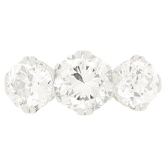 Art Deco 2.82ct Diamond Three Stone Ring, c.1920s