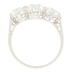 Art Deco 2.90ct Diamond Trilogy Ring, c.1920s