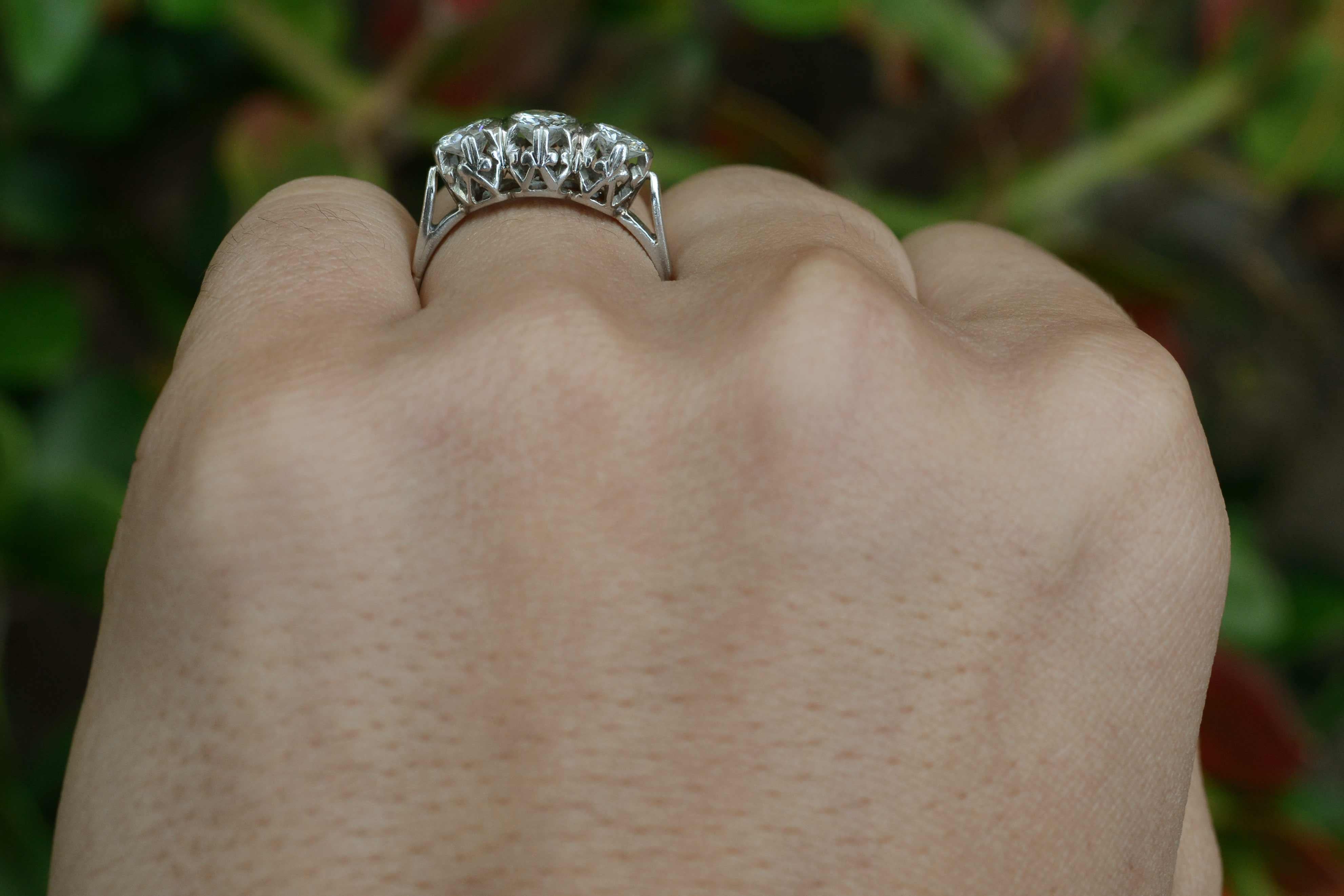 trinity diamond ring