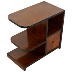 Vintage Art Deco 3 Tiered Side End Table Nightstand Shelves Desky Rohde Frankl Era