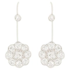 Art Deco 3.00ct Diamond Drop Earrings, c.1920s