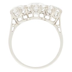 Art Deco 3.00ct Three Stone Ring, c.1920s