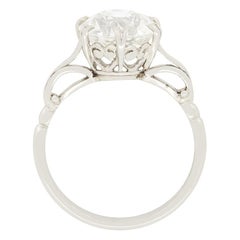 Art Deco 3.10ct Diamond Solitaire Ring, c.1920s