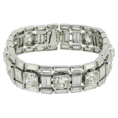 Bracciale Art Deco con diamanti da 32.00 carati