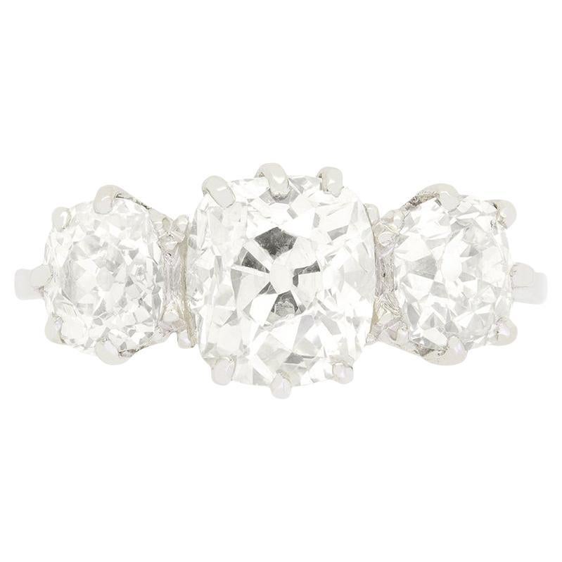 Art Deco 3.25ct Diamond Three Stone, c.1920s