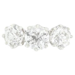 Art Deco 3.25ct Diamond Trilogy Ring, c.1920s