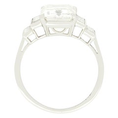 Art Deco 3.30ct Diamond Solitaire Ring, c.1920s