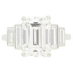 Art Deco 3.29ct Diamond Solitaire Ring, c.1920s
