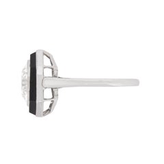 Art Deco 3.30 Carat Diamond and Onyx Ring, circa 1920s