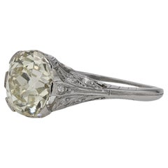 Antique Art Deco 3.33 Carat Diamond Engagement Ring