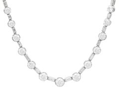 Art Deco 3.35 carat Diamond Necklace in Platinum