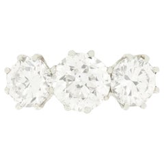 Art Deco 3.50ct Diamond Three Stone Ring, c.1920s