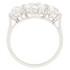 Art Deco 3.70ct Diamond Three Stone Ring, c.1920s