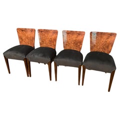Art Deco 4 Chairs J. Halabala