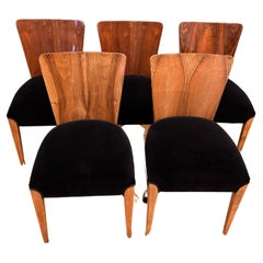 Art Deco 5 Chairs J. Halabala
