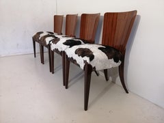 Art Deco 4 Chairs J. Halabala .