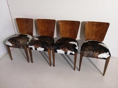 Art Deco 4 Chairs J. Halabala .