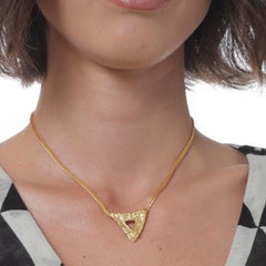 Art Deco 4 Necklace in Gold