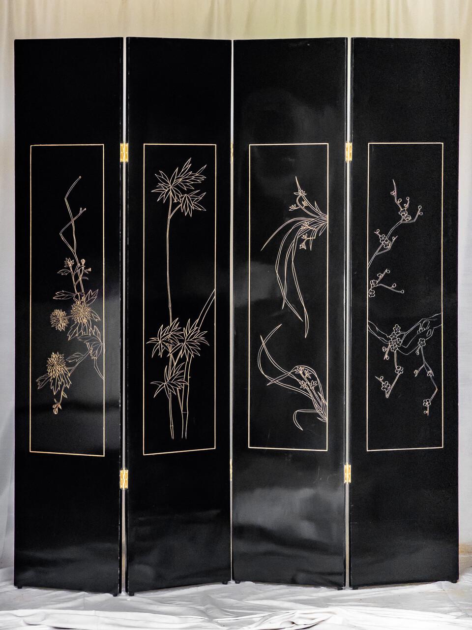 Art Deco 4 Panel Folding Screen after Paul Feher 4