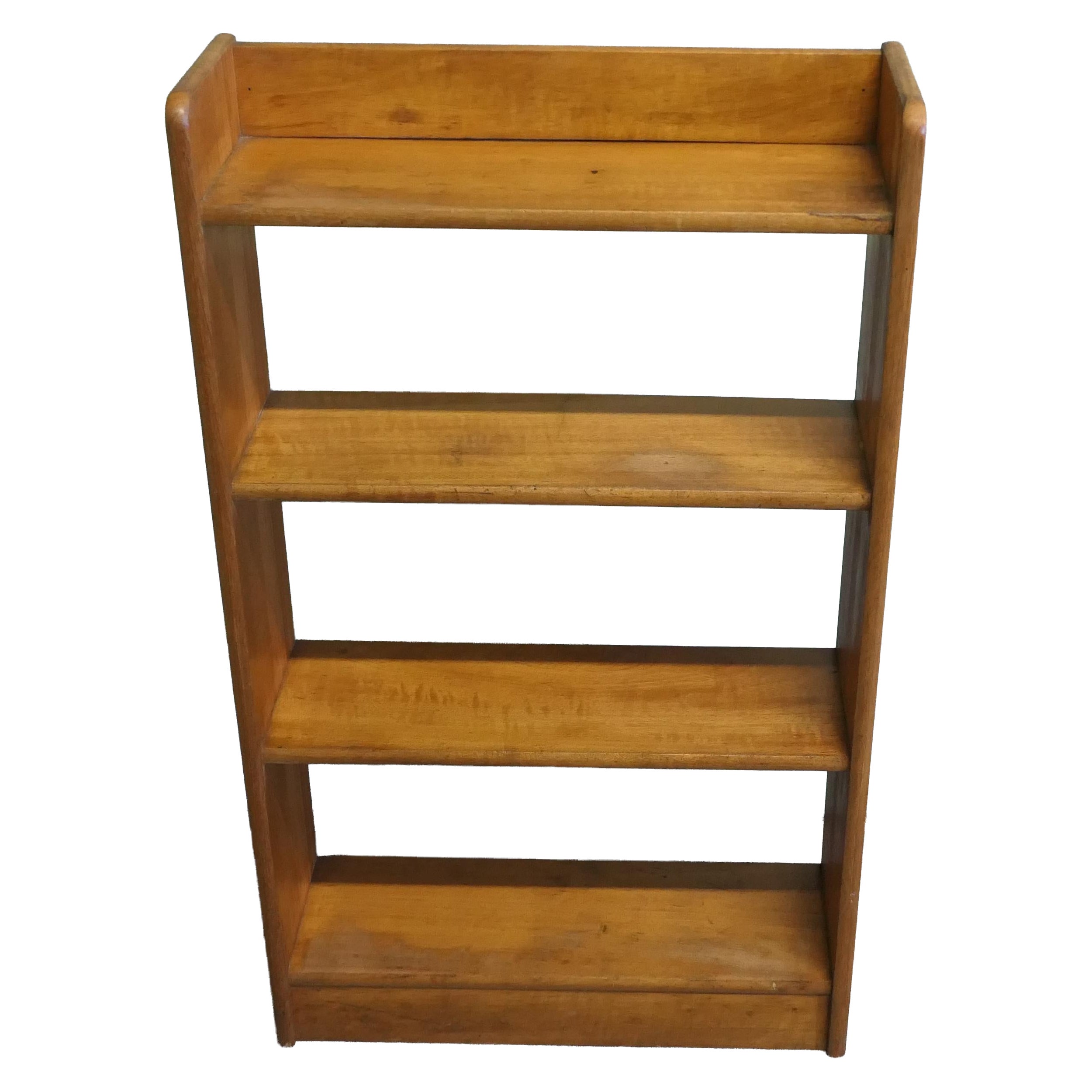 Art Deco 4 Shelf Open Book Case For Sale